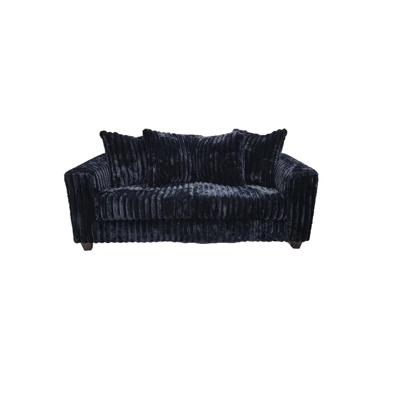 Modern Corduroy Sofa And Loveseat Set With Deep Seats And Plush Cushions - Image 4